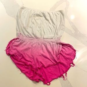 Victoria’s Secret pink ombré romper cover up
